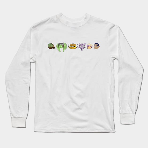 Ghost Crew Long Sleeve T-Shirt by DoodleSpork